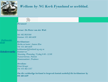 Tablet Screenshot of fynnland.ng.org.za